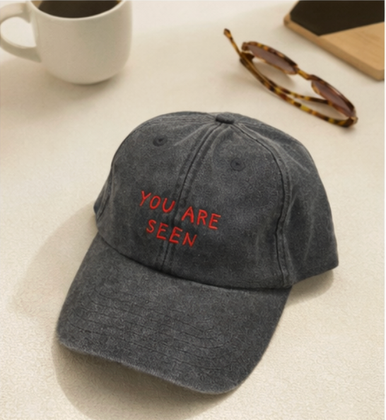 Black Stonewashed Cap