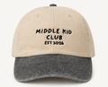 Middle Kid Club - Vintage Black Peak Cap
