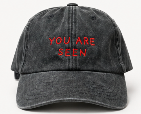 Black Stonewashed Cap