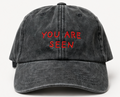 Black Stonewashed Cap