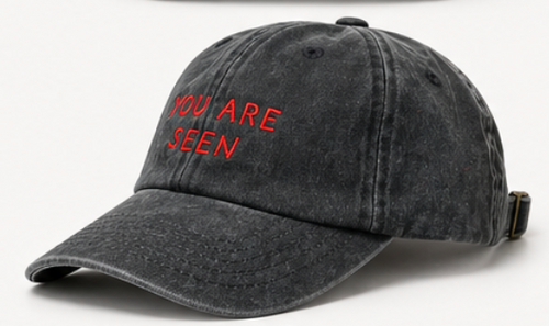 Black Stonewashed Cap